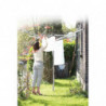 Uscator de rufe pentru exterior Brabantia TopSpinner 90300265, 60 m, Suport metal, Rezistent la coroziune, Inox