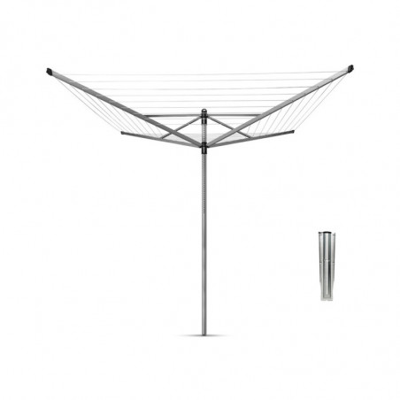 Brabantia Lift-O-Matic spațiu exterior 90300269, 60 m, Înălțime reglabilă, Țeapă metalică, Rezistent la coroziune, Inox