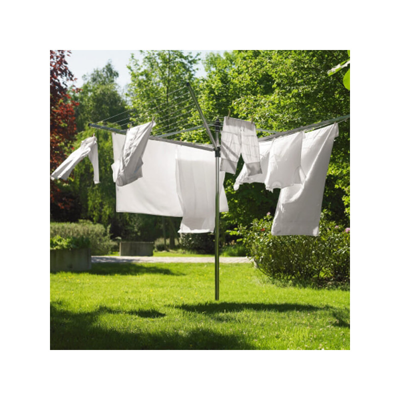 Brabantia Lift-O-Matic spațiu exterior 90300269, 60 m, Înălțime reglabilă, Țeapă metalică, Rezistent la coroziune, Inox