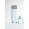 Masa de calcat Brabantia B 90300120, 124x38 cm, 7 pozitii de reglare, Suport generator de abur, PerfectFlow, Alb/Albastru