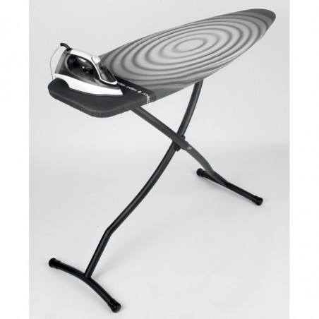 Masă de călcat Brabantia D 90300136, 135x45 cm, 7 poziții reglabile, zonă de călcat rezistentă la căldură, Gri închis/alb