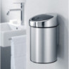 Brabantia Touch Bin 647215, 3 L, Deschidere lină și silențioasă, Montat pe perete, Gri
