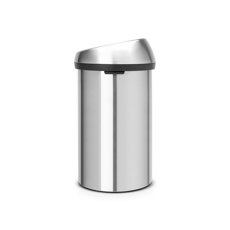 Cos de gunoi Brabantia Touch Bin 647245, 60 L, Inchidere lina si silentioasa, Inox mat
