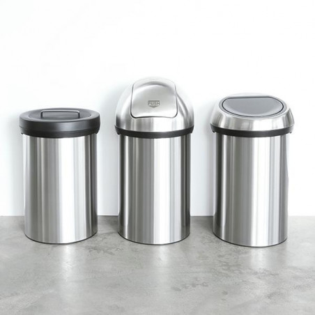 Cos de gunoi Brabantia Touch Bin 647245, 60 L, Inchidere lina si silentioasa, Inox mat