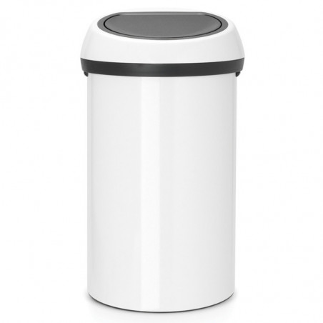 Cos de gunoi Brabantia Touch Bin 647246, 60 L, Deschidere lina si silentioasaă, Alb