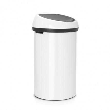 Cos de gunoi Brabantia Touch Bin 647246, 60 L, Deschidere lina si silentioasaă, Alb