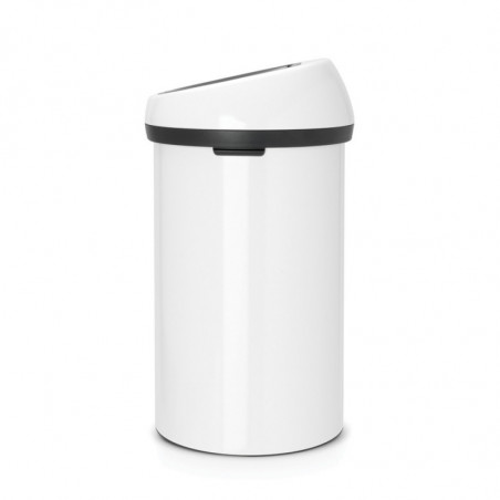 Cos de gunoi Brabantia Touch Bin 647246, 60 L, Deschidere lina si silentioasaă, Alb