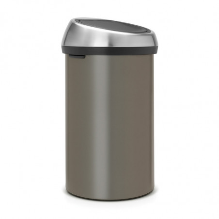 Cos de gunoi Brabantia Touch Bin 647249, 60 L, Deschidere lina si silentioasa, Gri