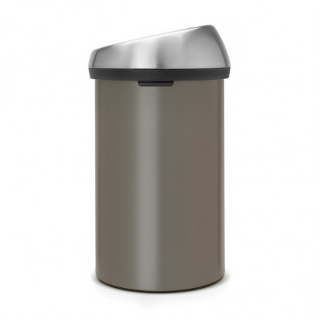 Cos de gunoi Brabantia Touch Bin 647249, 60 L, Deschidere lina si silentioasa, Gri