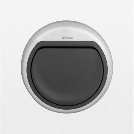 Cos de gunoi Brabantia Touch Bin 647251, 60 L, Deschidere lina si silentioasa, Negru/inox
