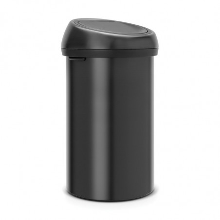Cos de gunoi Brabantia Touch Bin 647252, 60 L, Deschidere lina si silentioasa, Negru