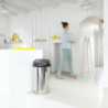 Cos de gunoi Brabantia Touch Bin 647253, 60 L, Deschidere lina si silentioasa, Inox/negru
