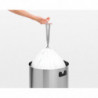 Cos de gunoi Brabantia Touch Bin 647253, 60 L, Deschidere lina si silentioasa, Inox/negru