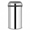 Cos de gunoi Brabantia Touch Bin 647245, 60 L, Inchidere lina si silentioasa, Inox mat