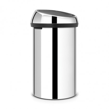 Cos de gunoi Brabantia Touch Bin 647245, 60 L, Inchidere lina si silentioasa, Inox mat