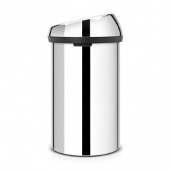 Cos de gunoi Brabantia Touch Bin 647245, 60 L, Inchidere lina si silentioasa, Inox mat