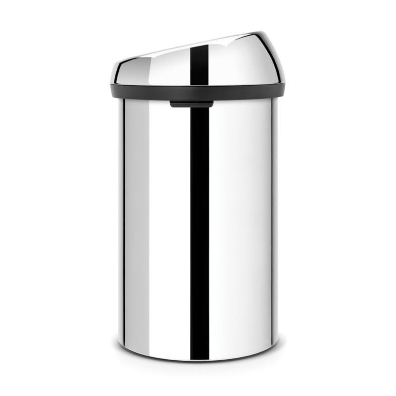 Cos de gunoi Brabantia Touch Bin 647245, 60 L, Inchidere lina si silentioasa, Inox mat