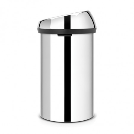 Cos de gunoi Brabantia Touch Bin 647245, 60 L, Inchidere lina si silentioasa, Inox mat