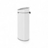 Brabantia Touch Bin New 649729, 40 l, închidere silențioasă și lină, spate plat, alb