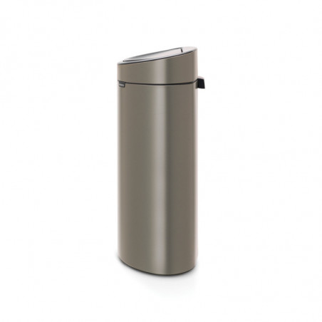 Cos de gunoi Brabantia Touch Bin New 649732, 40 L, Inchidere silentioasa si lina, Spate plat, Gri