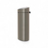 Cos de gunoi Brabantia Touch Bin New 649732, 40 L, Inchidere silentioasa si lina, Spate plat, Gri