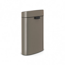 Cos de gunoi Brabantia Touch Bin New 649732, 40 L, Inchidere silentioasa si lina, Spate plat, Gri