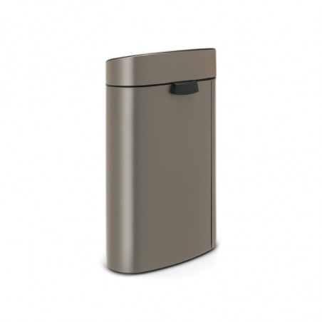Cos de gunoi Brabantia Touch Bin New 649732, 40 L, Inchidere silentioasa si lina, Spate plat, Gri