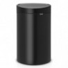 Cos de gunoi Brabantia Touch Bin New 649733, 40 L, Inchidere silentioasa si lina, Spate plat, Negru