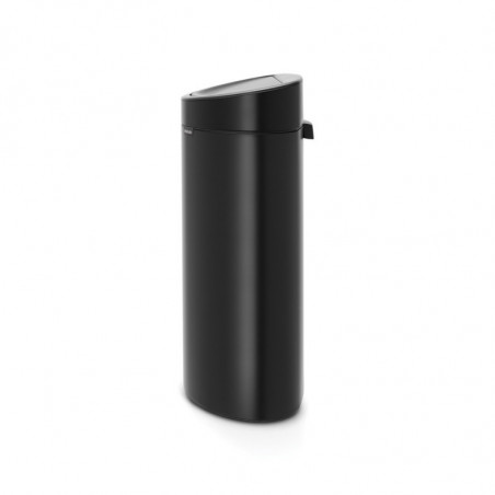 Cos de gunoi Brabantia Touch Bin New 649733, 40 L, Inchidere silentioasa si lina, Spate plat, Negru
