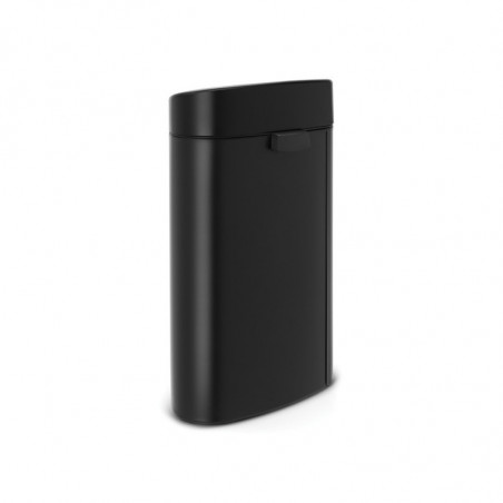 Cos de gunoi Brabantia Touch Bin New 649733, 40 L, Inchidere silentioasa si lina, Spate plat, Negru
