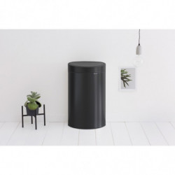 Cos de gunoi Brabantia Touch Bin New 649733, 40 L, Inchidere silentioasa si lina, Spate plat, Negru