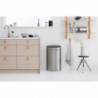 Coș de gunoi Brabantia Touch Bin New 649734, 40 l, Închidere silențioasă și lină, Spate plat, Rezistent la amprente, Oțel inoxidabil/mat