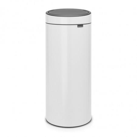 Cos de gunoi Brabantia Touch Bin New 649999, 30 L, Inchidere silentioasa si lina, Alb