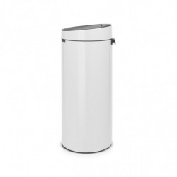 Cos de gunoi Brabantia Touch Bin New 649999, 30 L, Inchidere silentioasa si lina, Alb