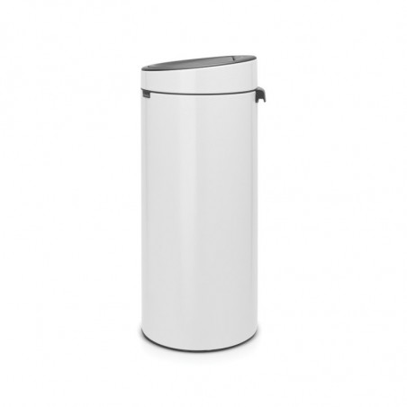 Cos de gunoi Brabantia Touch Bin New 649999, 30 L, Inchidere silentioasa si lina, Alb