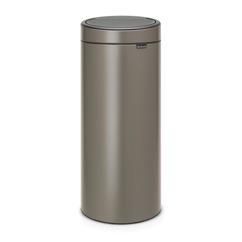 Brabantia Touch Bin New 650007, 30 L, închidere silențioasă și lină, gri