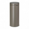 Brabantia Touch Bin New 650007, 30 L, închidere silențioasă și lină, gri