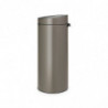 Brabantia Touch Bin New 650007, 30 L, închidere silențioasă și lină, gri