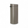 Brabantia Touch Bin New 650007, 30 L, închidere silențioasă și lină, gri