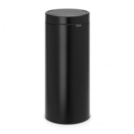 Cos de gunoi Brabantia Touch Bin New 650008, 30 L, Inchidere silentioasa si lina, Negru mat