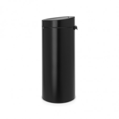 Cos de gunoi Brabantia Touch Bin New 650008, 30 L, Inchidere silentioasa si lina, Negru mat