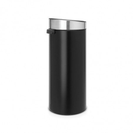 Cos de gunoi Brabantia Touch Bin New 650009, 30 L, Inchidere silentioasa si lina, Negru/Inox