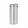 Cos de gunoi Brabantia Touch Bin New 650011, 30 L, Inchidere silentioasa si lina, Inox mat
