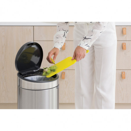 Cos de gunoi Brabantia Touch Bin New 650011, 30 L, Inchidere silentioasa si lina, Inox mat