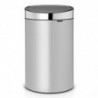 Cos de gunoi Brabantia Touch Bin New 650528, 40 L, Inchidere silentioasa si lina, Spate plat, Inox mat