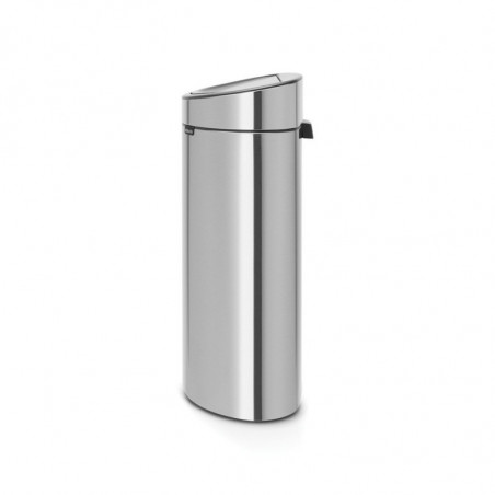 Cos de gunoi Brabantia Touch Bin New 650532, 40 L, Inchidere silentioasa si lina, Spate plat, Inox mat