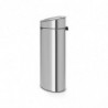 Cos de gunoi Brabantia Touch Bin New 650532, 40 L, Inchidere silentioasa si lina, Spate plat, Inox mat