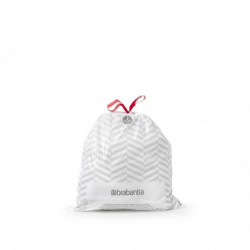 Saci de gunoi Brabantia PerfectFit NewIcon/Bo 650537, dimensiune J, 20-25 l, 20 buc, alb