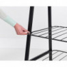 Suport multifuncțional pentru haine Brabantia Linn 1008930, 2 rafturi, Otel, Negru
