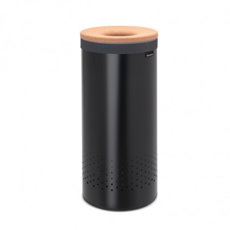 Cos de rufe Brabantia 1000825, 35 L, Capac de pluta, Umplere fara deschidere, Gauri ventilatie, Negru